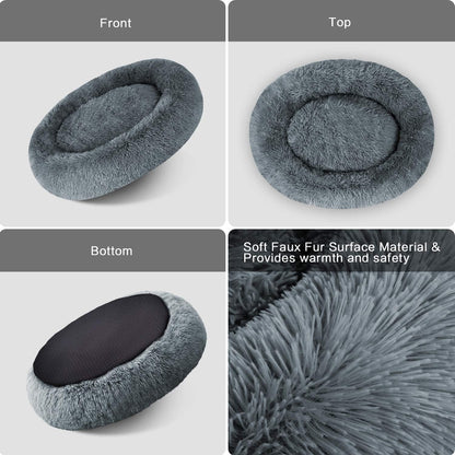Dog Beds Calming Donut Cuddler, Puppy Dog Beds Large Dogs, Indoor Dog Calming Beds Large